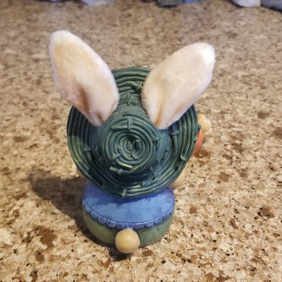 2 Shelf Sitting EASTER BUNNIES w Dangle Legs - Picture 14 of 16